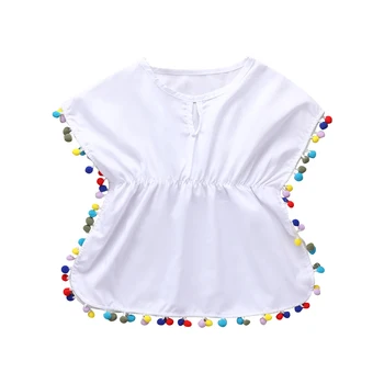 Toddler Yenidoğan Bebek Kız Giysileri Rahat Gevşek Tarzı Elbise Yuvarlak Yaka Kısa Batwing Kollu çocuk giyim setleri Yaz