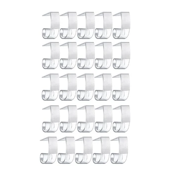 25 ADET Masa Süpürgelik Klipleri Plastik Masa Örtüsü Klipleri PVC cırt cırt Toplantı Parti İçin Kapalı Açık Hava Etkinlikleri